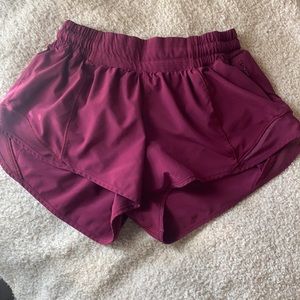 Lululemon Maroon shorts